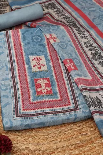 Printed Unstitched Dress Material