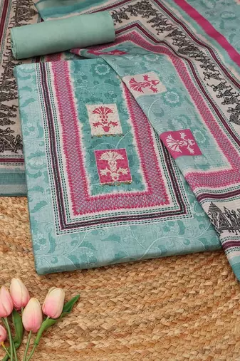 Printed Unstitched Dress Material