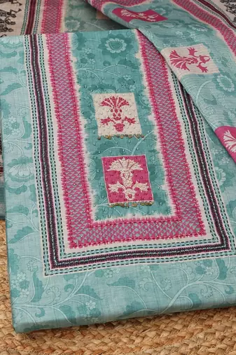 Printed Unstitched Dress Material
