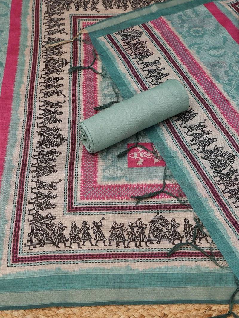 Printed Unstitched Dress Material