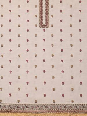 Printed Linen Unstitched Dress Material 4