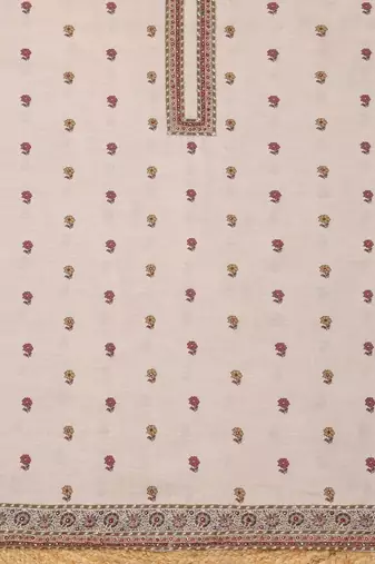 Printed Linen Unstitched Dress Material