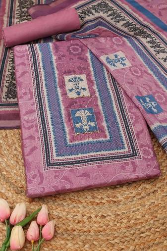 Printed Unstitched Dress Material