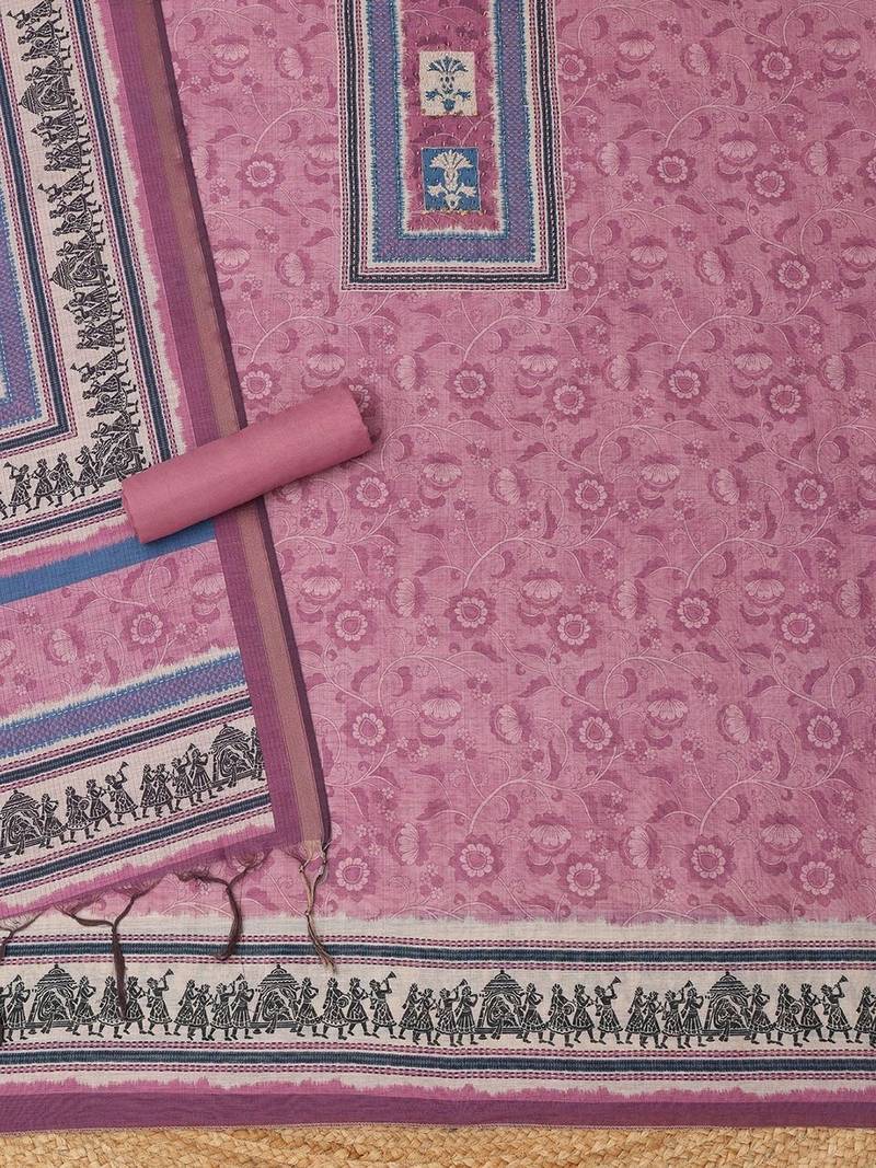 Printed Unstitched Dress Material