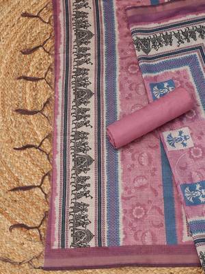 Printed Unstitched Dress Material 3
