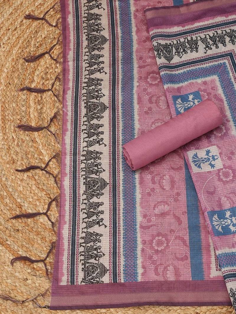 Printed Unstitched Dress Material