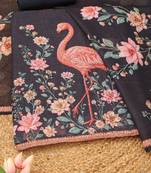 Printed Linen Unstitched Dress Material
