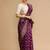 Purple woven design banarasi sarees