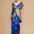 Blue woven design sarees