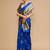 Blue woven design sarees