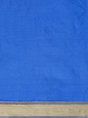 Blue woven design sarees 4