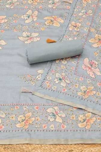 Printed Unstitched Dress Material