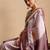 Lavender woven design banarasi saree