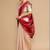 Cream woven design banarasi sarees