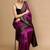 Purple woven design banarasi sarees