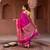 Rani katan silk woven saree with blouse