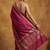 Rani katan silk woven saree with blouse