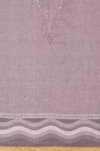 Embroidered Linen Unstitched Dress Material