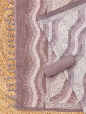 Embroidered Linen Unstitched Dress Material 3