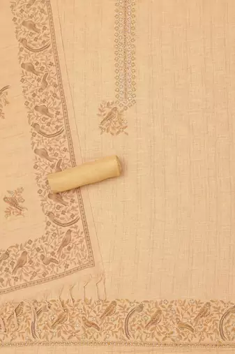 Printed Linen Unstitched Dress Material