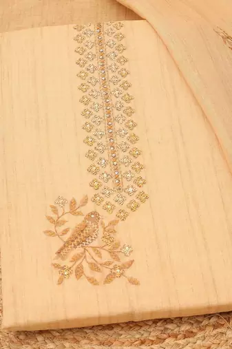 Printed Linen Unstitched Dress Material