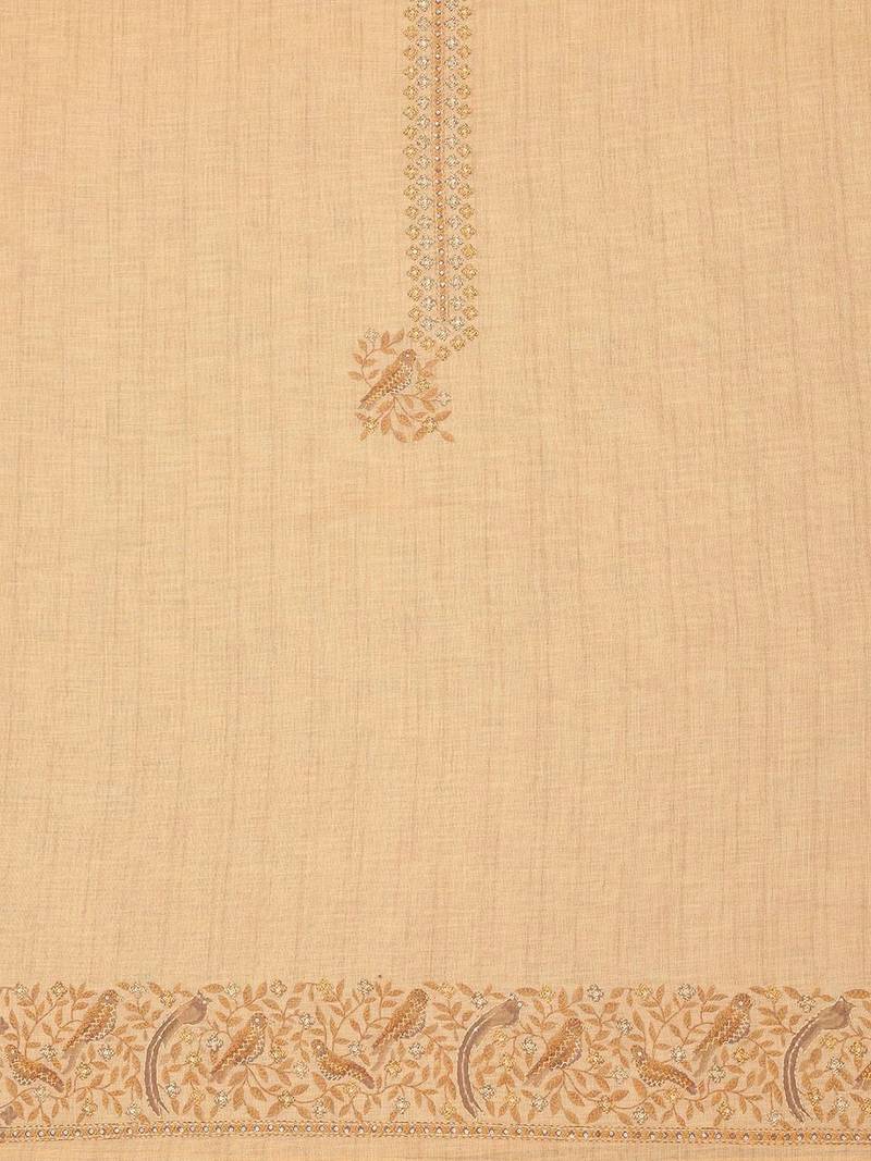 Printed Linen Unstitched Dress Material