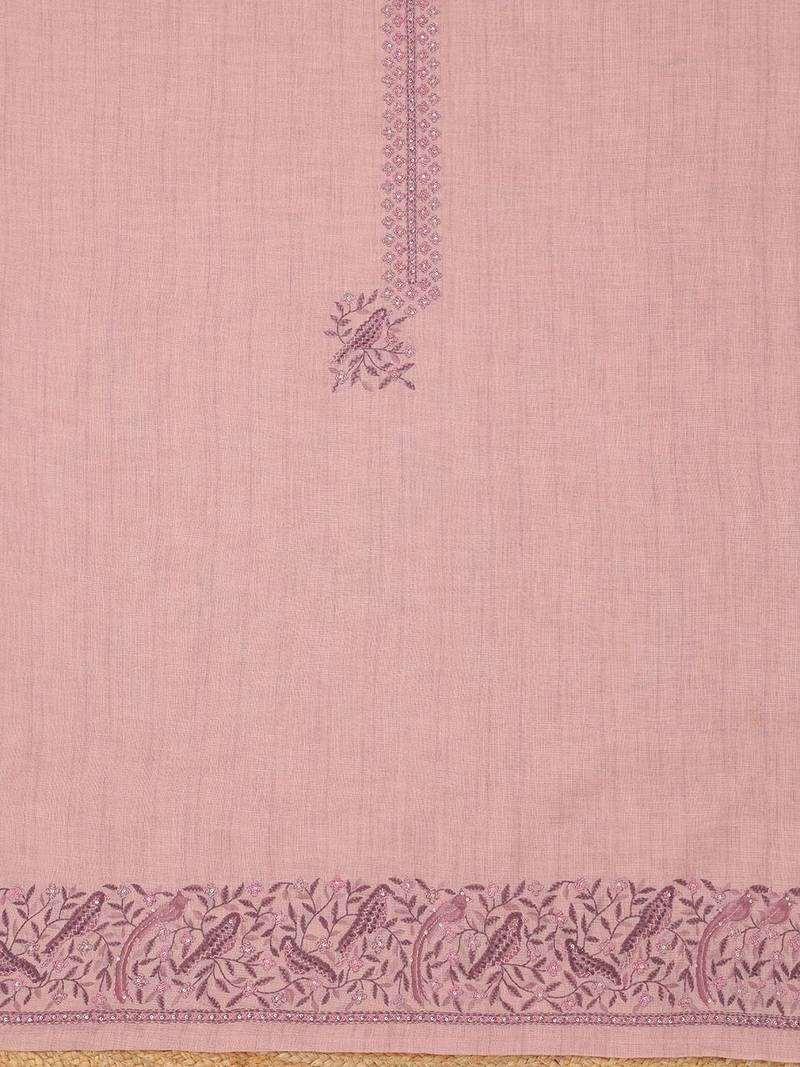 Printed Linen Unstitched Dress Material