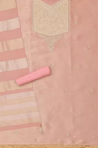Embroidered Unstitched Dress Material