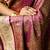 Rani satin woven saree with blouse
