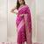 Purple khadi woven saree with blouse