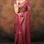 Rani katan silk woven saree with blouse