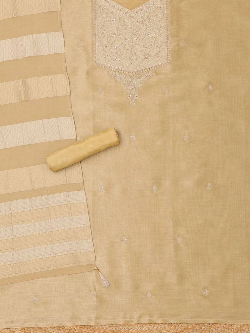 Embroidered Unstitched Dress Material