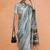 Grey woven design muga sarees with blouse piece
