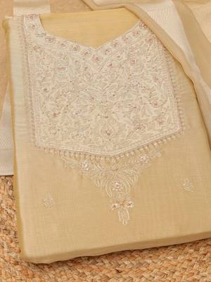 Embroidered Unstitched Dress Material 4