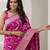 Purple khadi woven saree with blouse