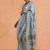 Grey woven design muga sarees with blouse piece