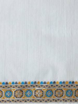 Grey woven design muga sarees with blouse piece 4