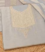 Embroidered Unstitched Dress Material