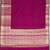 Magenta blended cotton woven saree with blouse