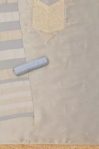 Embroidered Unstitched Dress Material