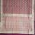 Maroon satin woven saree with blouse