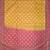 Mustard satin woven saree with blouse