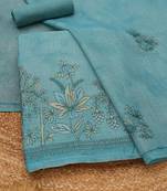 Printed Linen Unstitched Dress Material