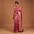 Rani pink satin woven saree with blouse