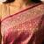 Rani pink satin woven saree with blouse