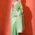 Green woven design saree with blouse