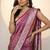 Rani pink satin woven saree with blouse