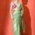 Green woven design saree with blouse