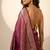 Rani pink satin woven saree with blouse