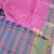 Pink tussar woven saree with blouse